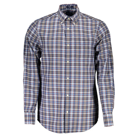 Camisa de algodón azul Gant