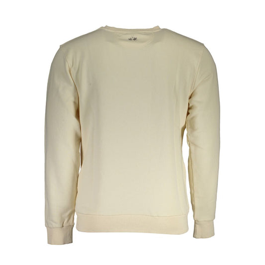 La Martina White Cotton Sweater