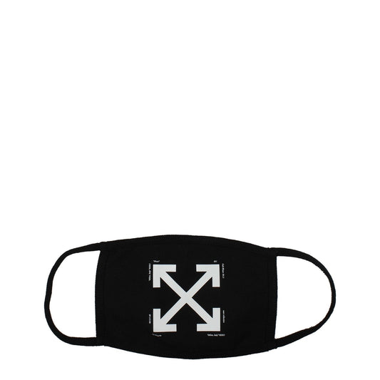 Off-White Black Cotton Facemasks
