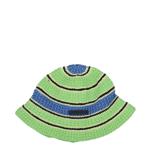 Stella McCartney Green Cotton Bucket Hats