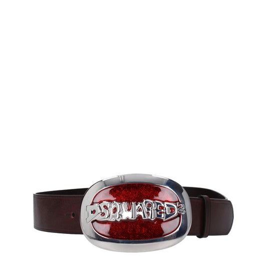Dsquared² Brown Leather Regular Belts
