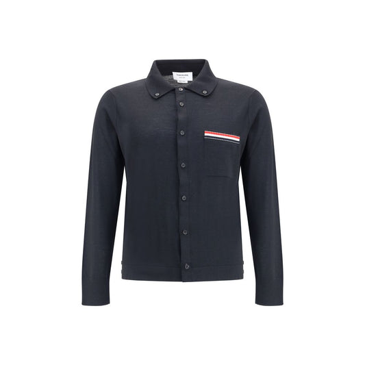 Thom Browne JERSEY STITCH BUTTON DOWN POINT COLLAR L