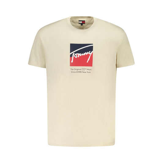 Tommy Hilfiger Beige Cotton T-Shirt