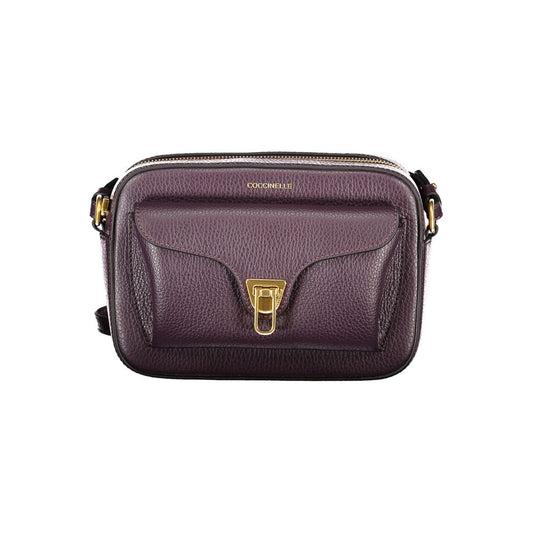 Coccinelle Purple Leather Handbag