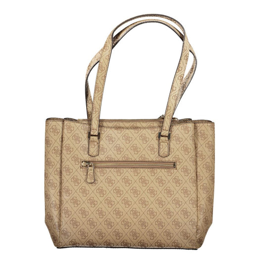 Guess Jeans Beige Polyethylene Handbag