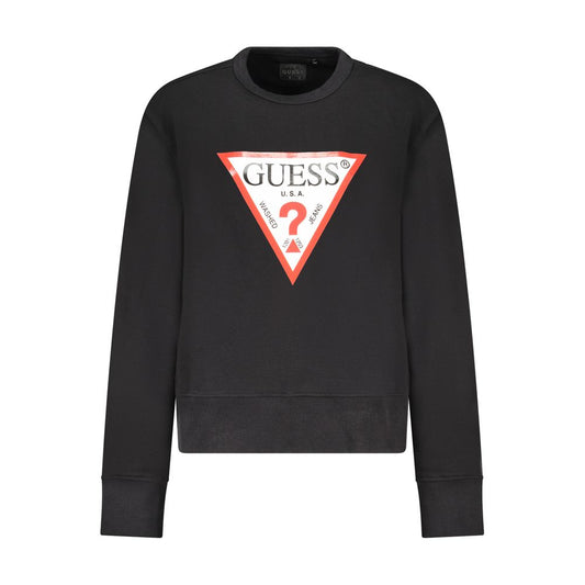 Guess Jeans Black Cotton Sweater