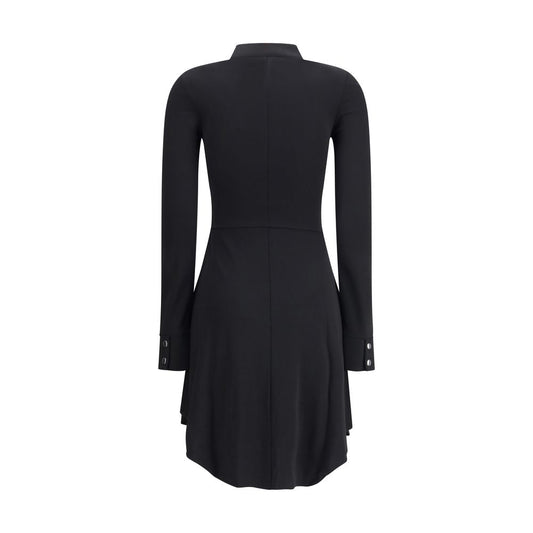 Courrèges BIKER CREPE JERSEY ZIPPED DRESS