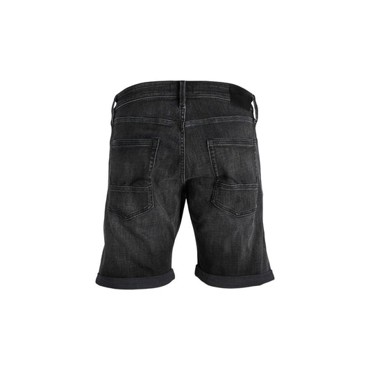 Jack Jones Black Cotton Bermuda