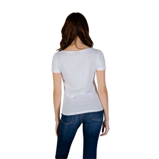 EA7 Emporio Armani White Cotton T-Shirt