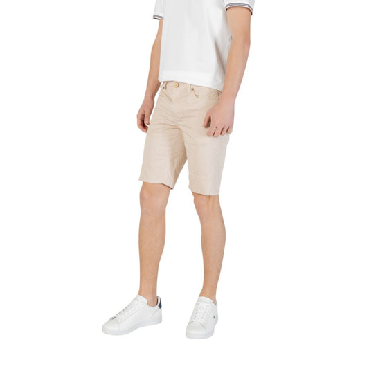 Jeckerson Beige Cotton Bermuda