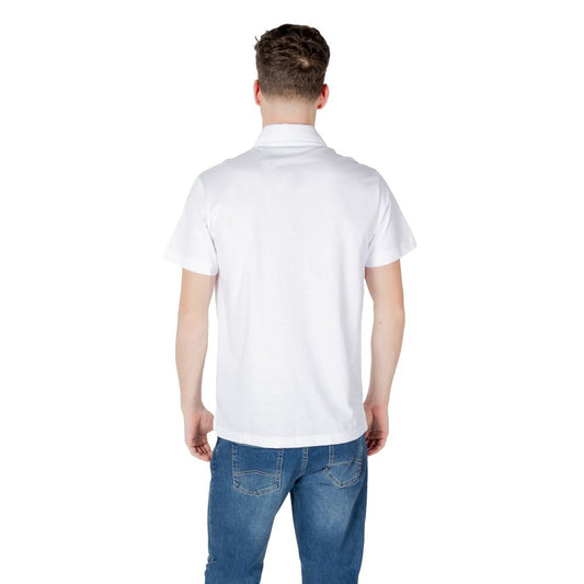 Emporio Armani Underwear White Cotton Polo Shirt