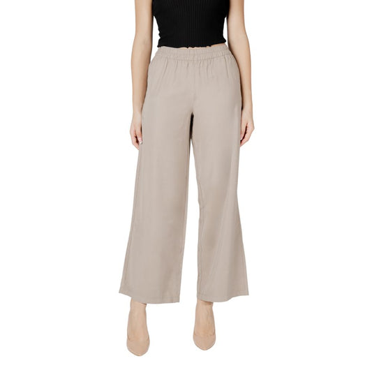 Only Beige Viscose Pant