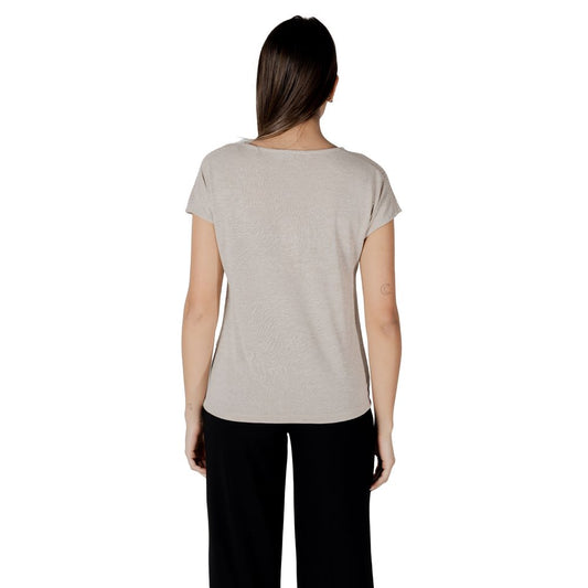Street One Beige Polyester T-Shirt
