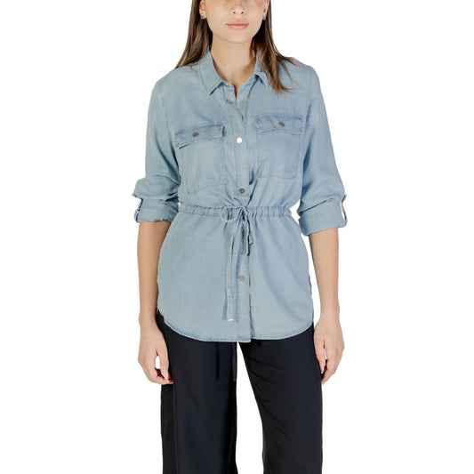 Only Light Blue Tencel Shirt