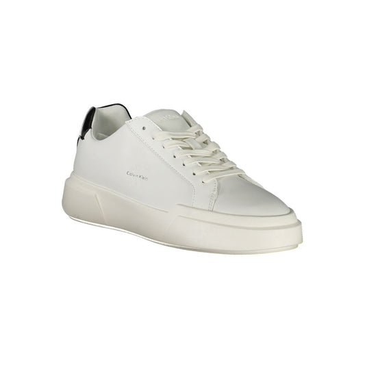Calvin Klein White Polyester Sneaker