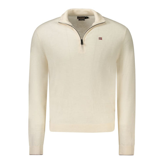 Napapijri White Wool Sweater