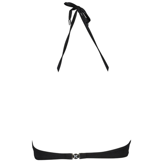 Karl Lagerfeld Black Elastane Swimwear