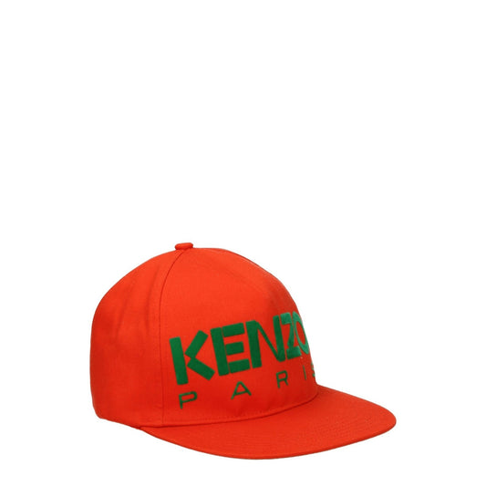 Kenzo Orange Cotton Caps (Baseball Hat)