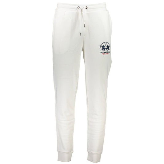La Martina White Cotton Pant