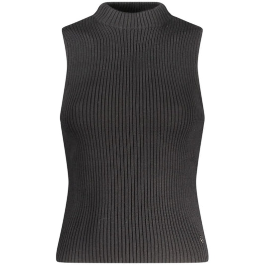 Guess Jeans Black Cotton Tank Top