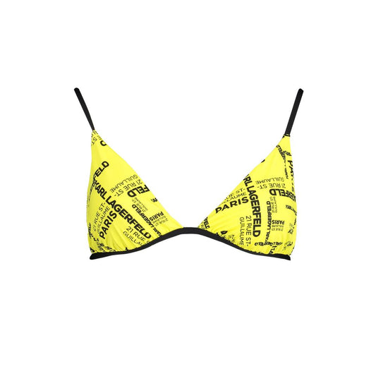 Karl Lagerfeld Yellow Elastane Swimwear