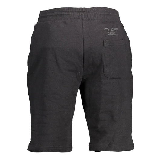 Cavalli Class Black Cotton Pant