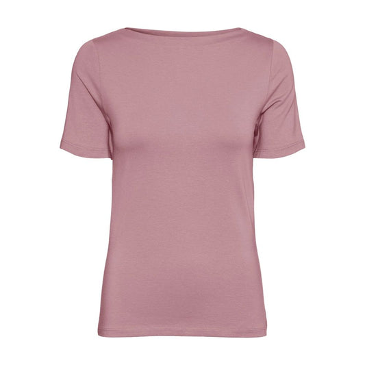 Vero Moda Pink Viscose T-Shirt