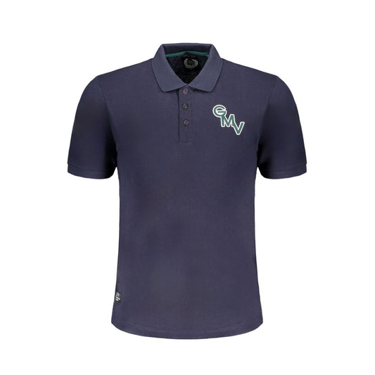 Gianmarco Venturi Blue Cotton Polo Shirt