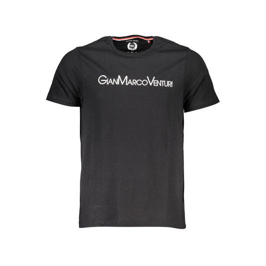 Gianmarco Venturi Black Cotton T-Shirt