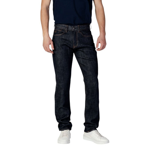Armani Exchange Blue Polyester Skinny Jean