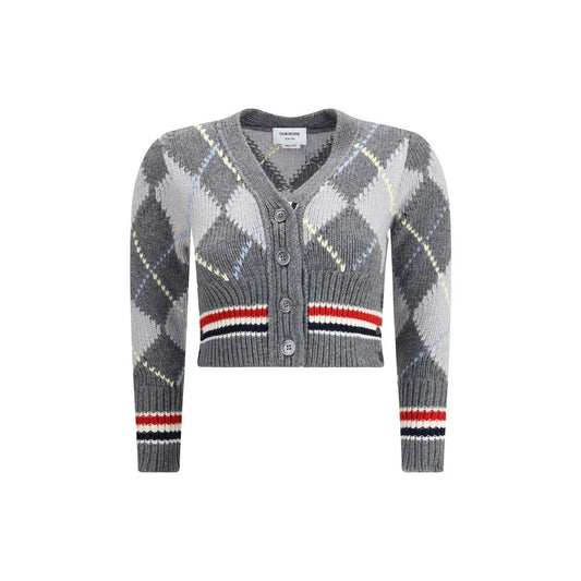 Thom Browne Argyle V-Neck Cardigan