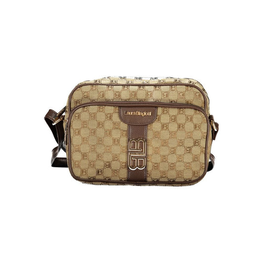 Laura Biagiotti Beige Polyester Women Handbag