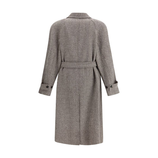 Ferragamo Coat in herringbone-patterned fabric