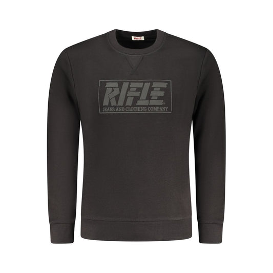 Rifle Black Cotton Sweatshirt