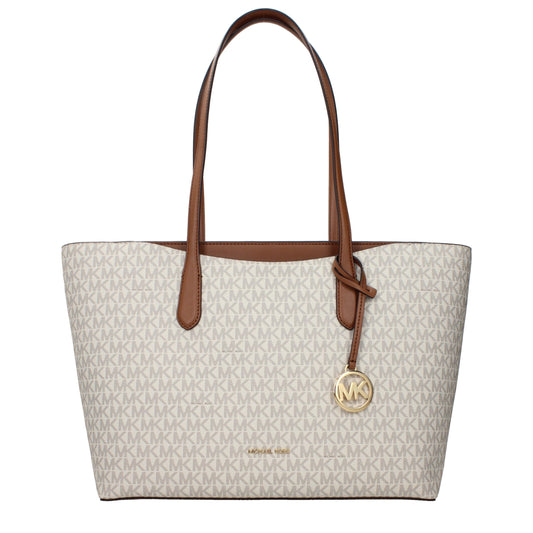 Michael Kors Beige Fabric Shoulder Bags