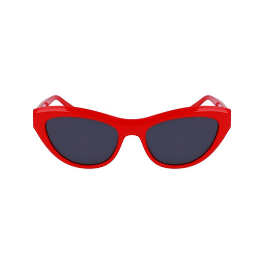 Ferragamo Red Acetate Sunglasses