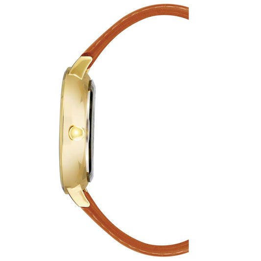 Nine West Brown Leather Dress Watch