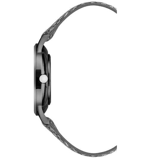 Nine West Black Leather Dress Watch