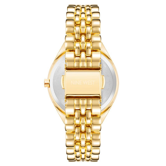 Nine West Gold Metal Bracelet Watch