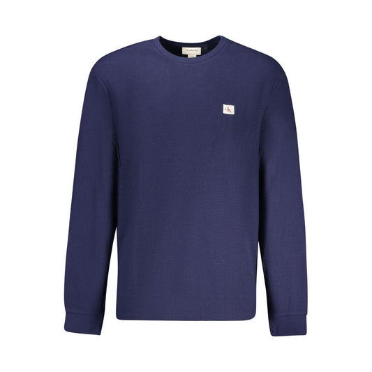 Calvin Klein Blue Cotton Sweater