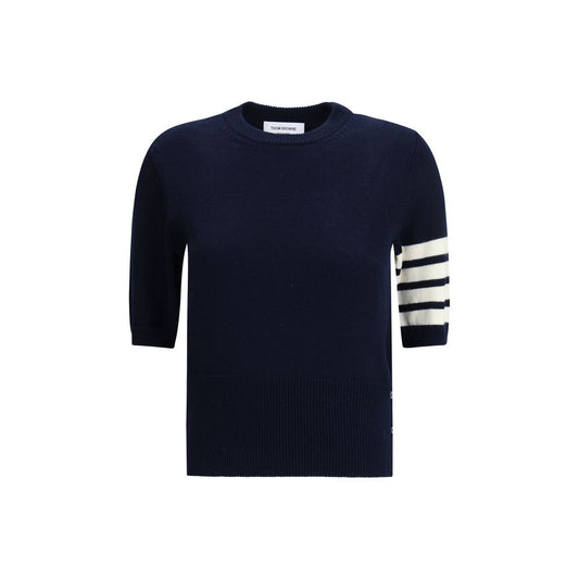 Thom Browne Blue Fleece Wool Sweatshirt