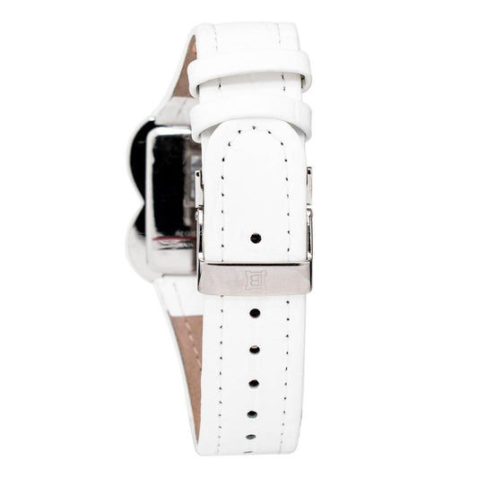 Laura Biagiotti White Leather Dress Watch