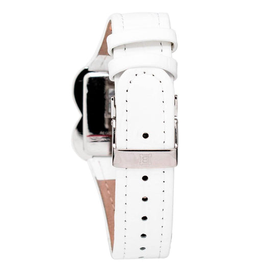 Laura Biagiotti White Leather Dress Watch