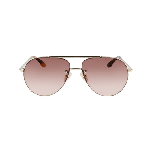 Victoria Beckham Gold Metal Sunglasses