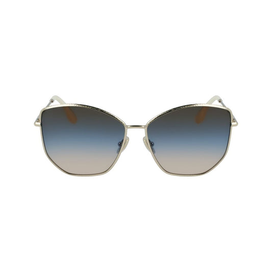 Victoria Beckham Gold Metal Sunglasses