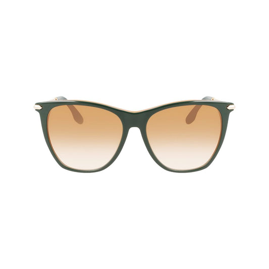 Victoria Beckham Green Acetate Sunglasses