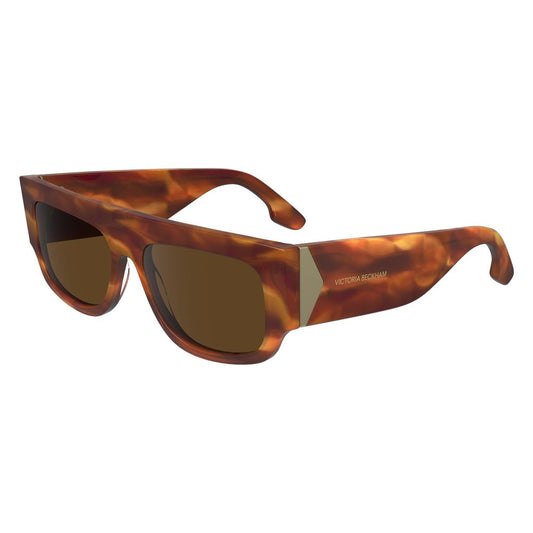 Victoria Beckham Brown Acetate Sunglasses
