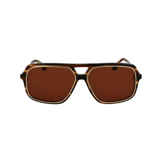 Victoria Beckham Brown Acetate Sunglasses