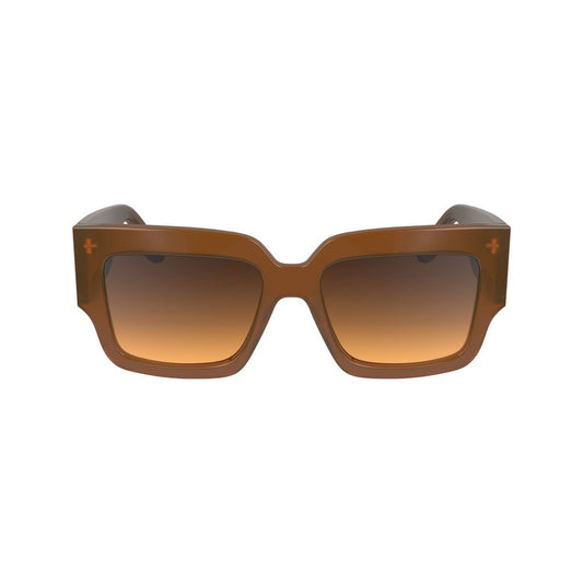 Victoria Beckham Brown Acetate Sunglasses