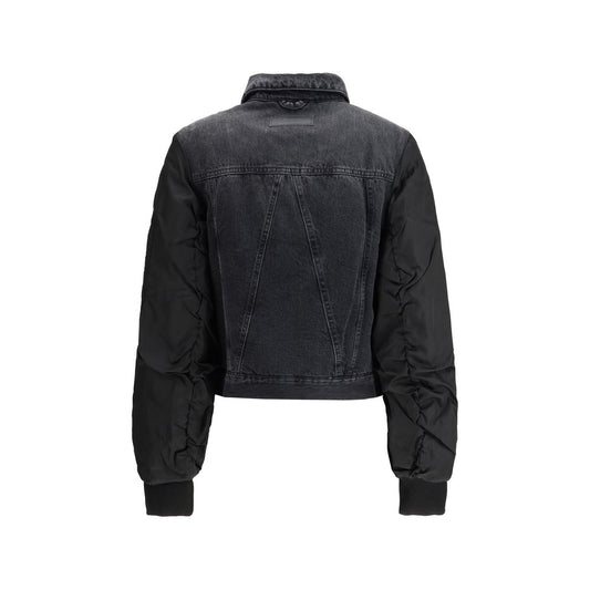 Ganni Black Cotton Denim Jacket